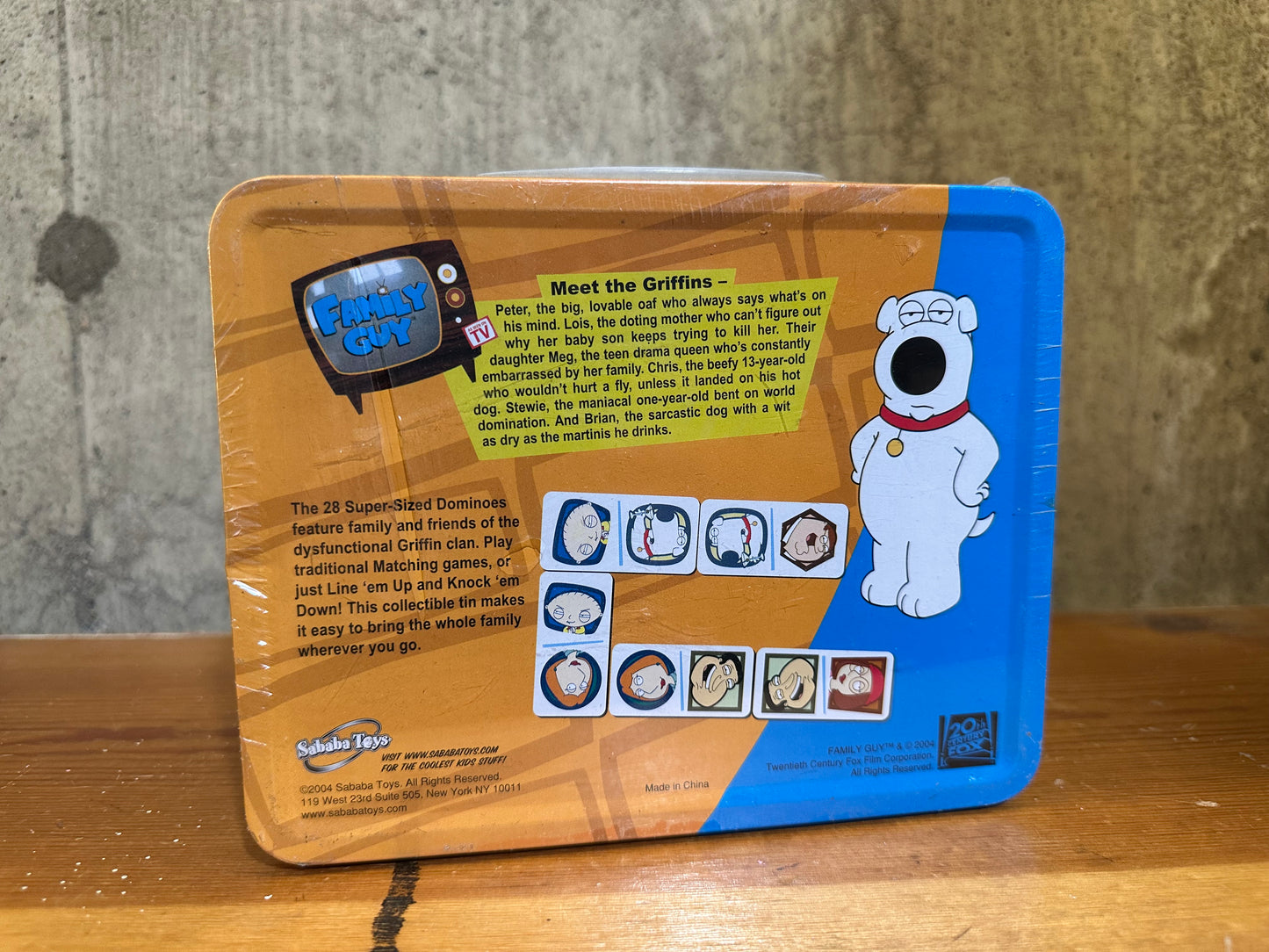 Family Guy Domino Game Sababa Toys Sealed Mini-LunchBox