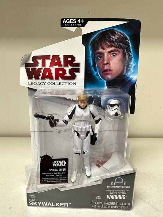 Star Wars Stormtrooper Luke Legacy Collection Sealed Action Figure Toy