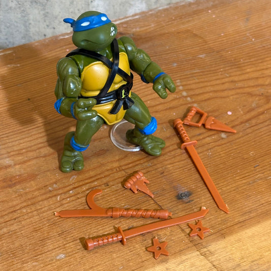Leonardo 1988 TMNT Softhead Complete Vintage Ninja Turtles Action Figure Toy