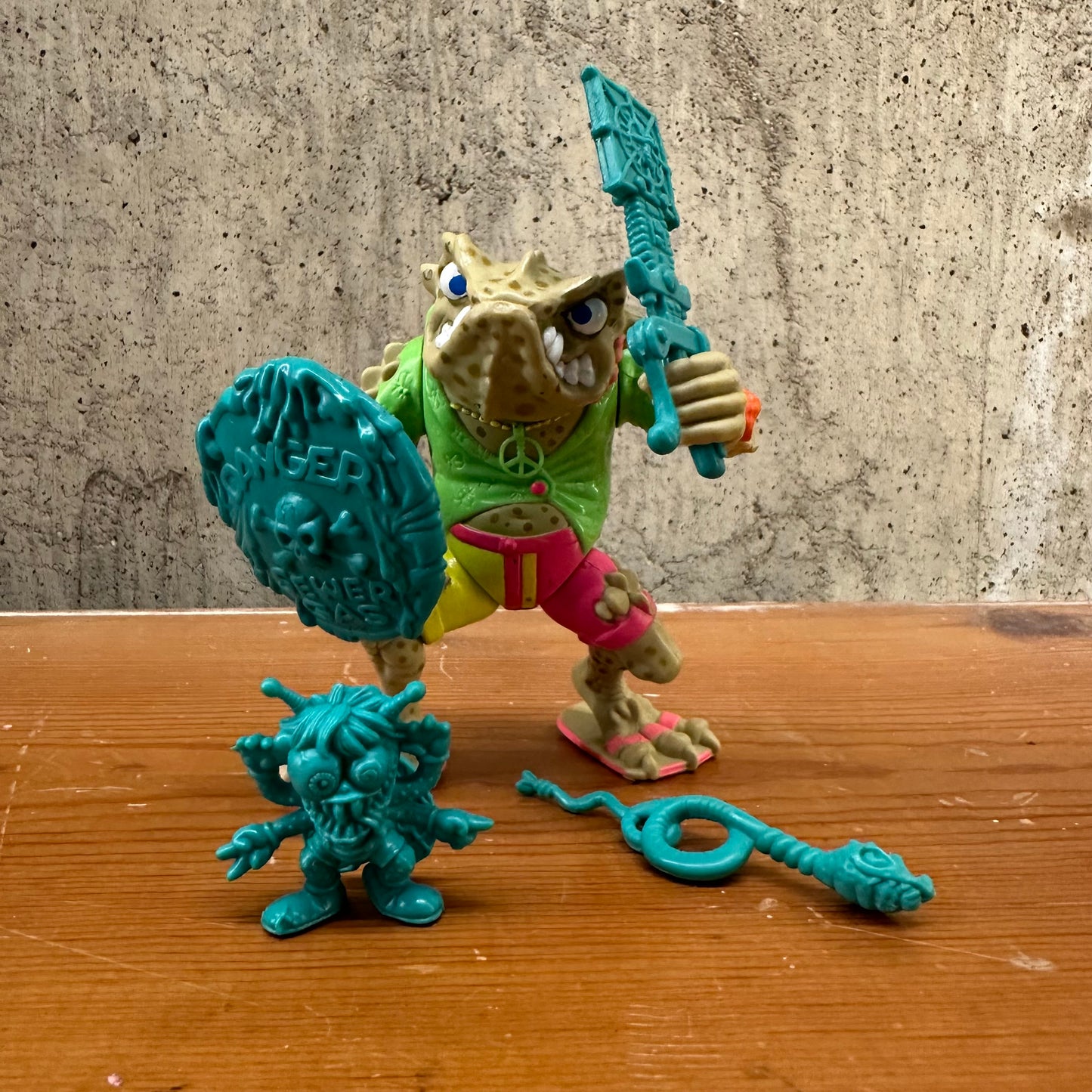 Genghis Frog TMNT Complete 1989 Vintage Ninja Turtles Action Figure Toy
