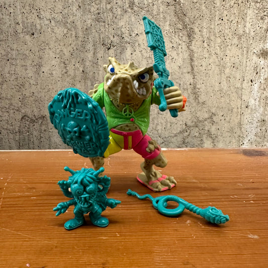 Genghis Frog TMNT Complete 1989 Vintage Ninja Turtles Action Figure Toy