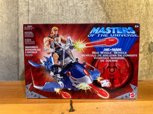 Masters Of The Universe 200x  HE-MAN WAR WHALE  Vehicle MOTU 2002 NEW Sealed