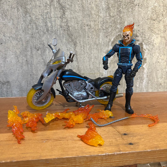 Marvel Legends GHOST RIDER Blaze w/ Flame Cycle COMPLETE | 2018 Ultimate Riders