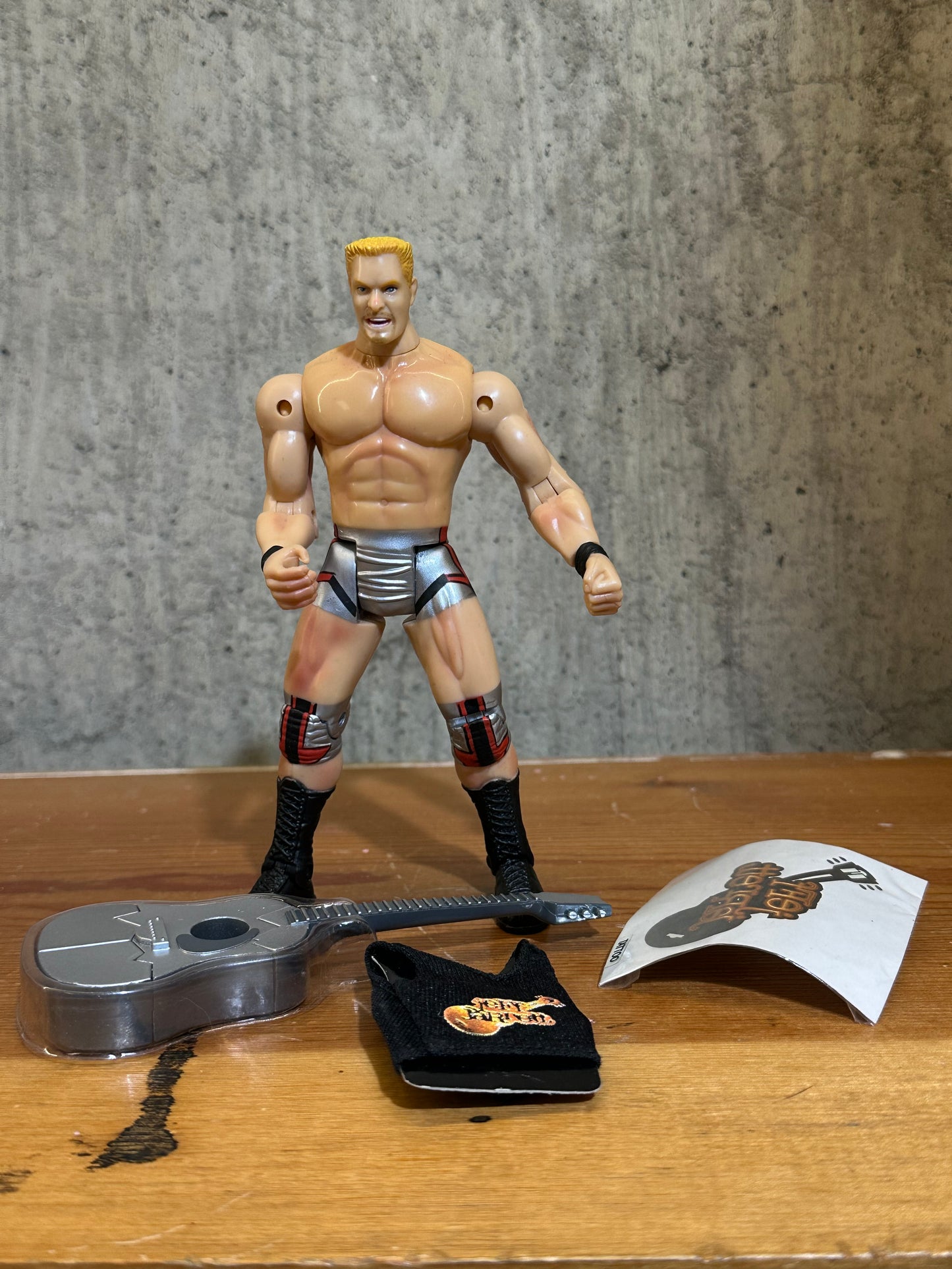 Jeff Jarrett WCW TNT T-Shirts 'n Tattoos Action Figure Complete WWF WWE