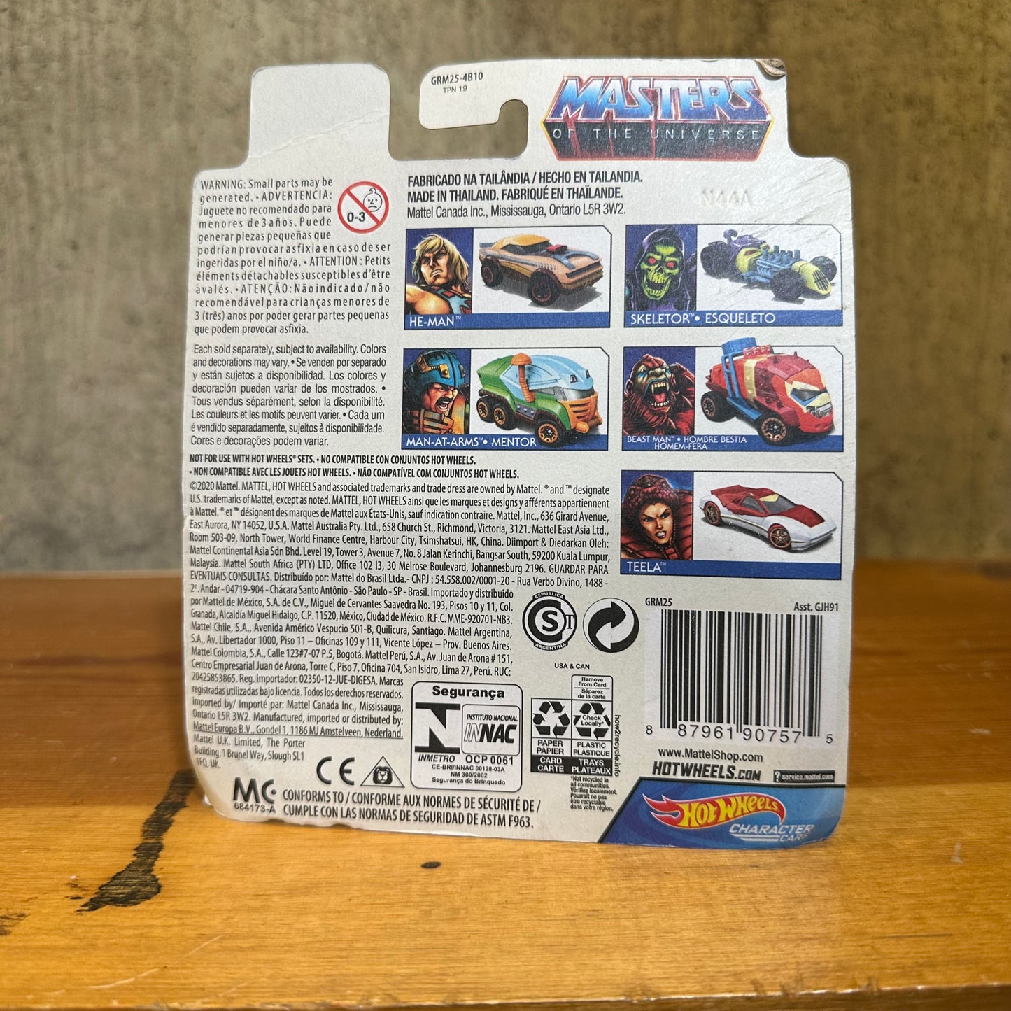 Teela MOTU Hot Wheels Character Cars MOC