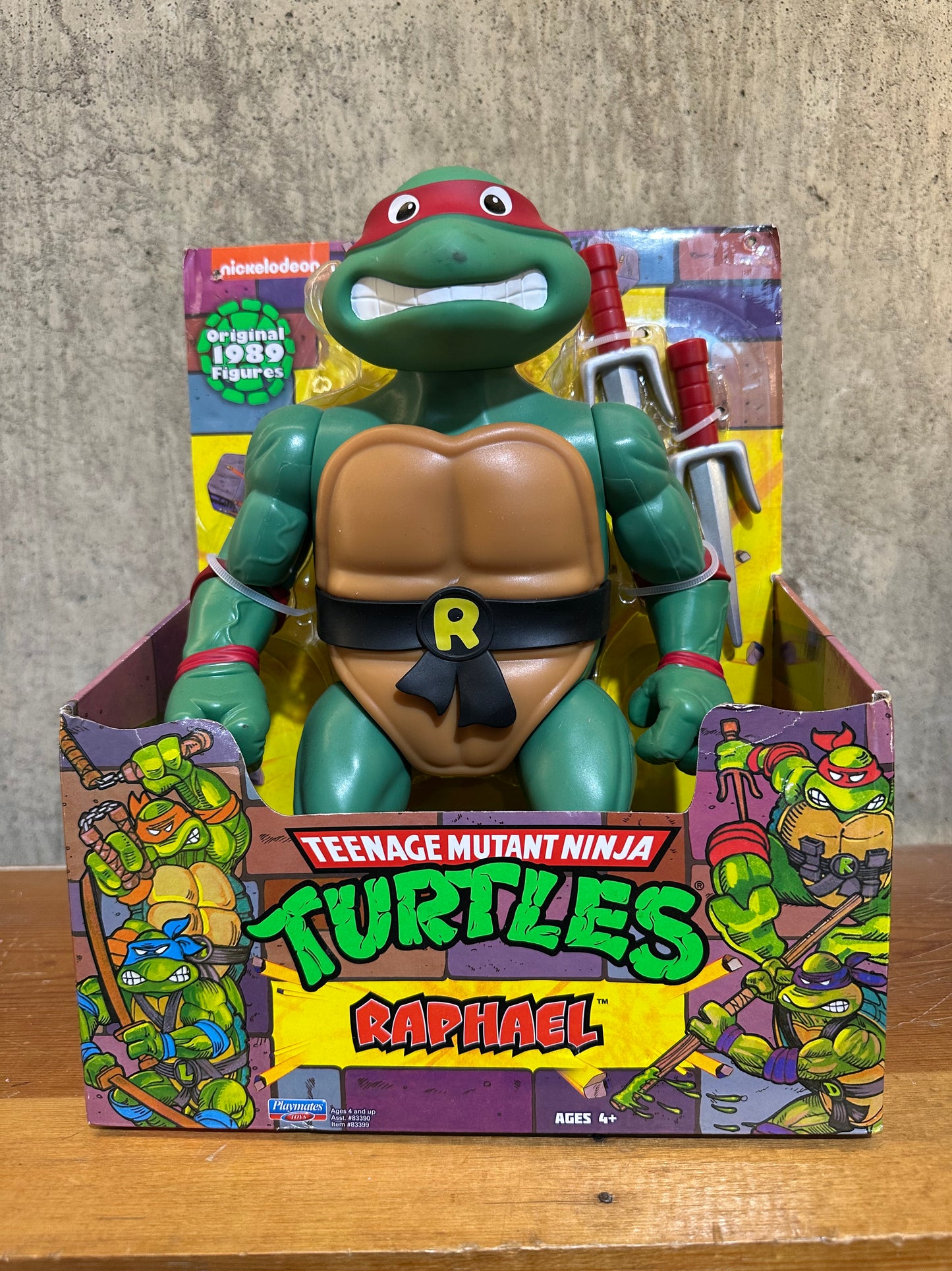 Raphael Playmates Toys Teenage Mutant Ninja Turtles Giant 12" Action Figure Nickelodeon TMNT