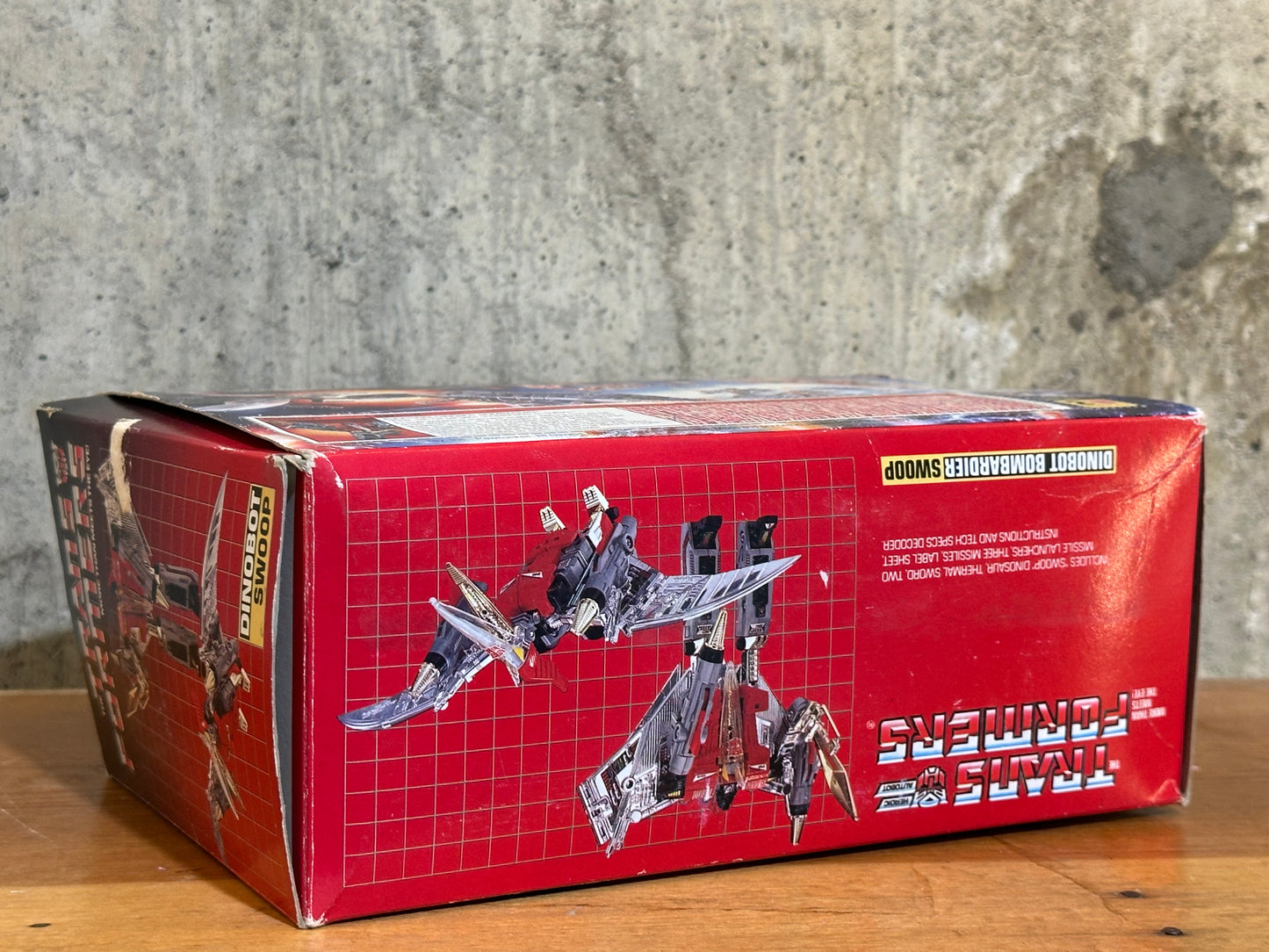 Swoop Mint Complete in Box G1 1985 Transformers Dinobot Autobot