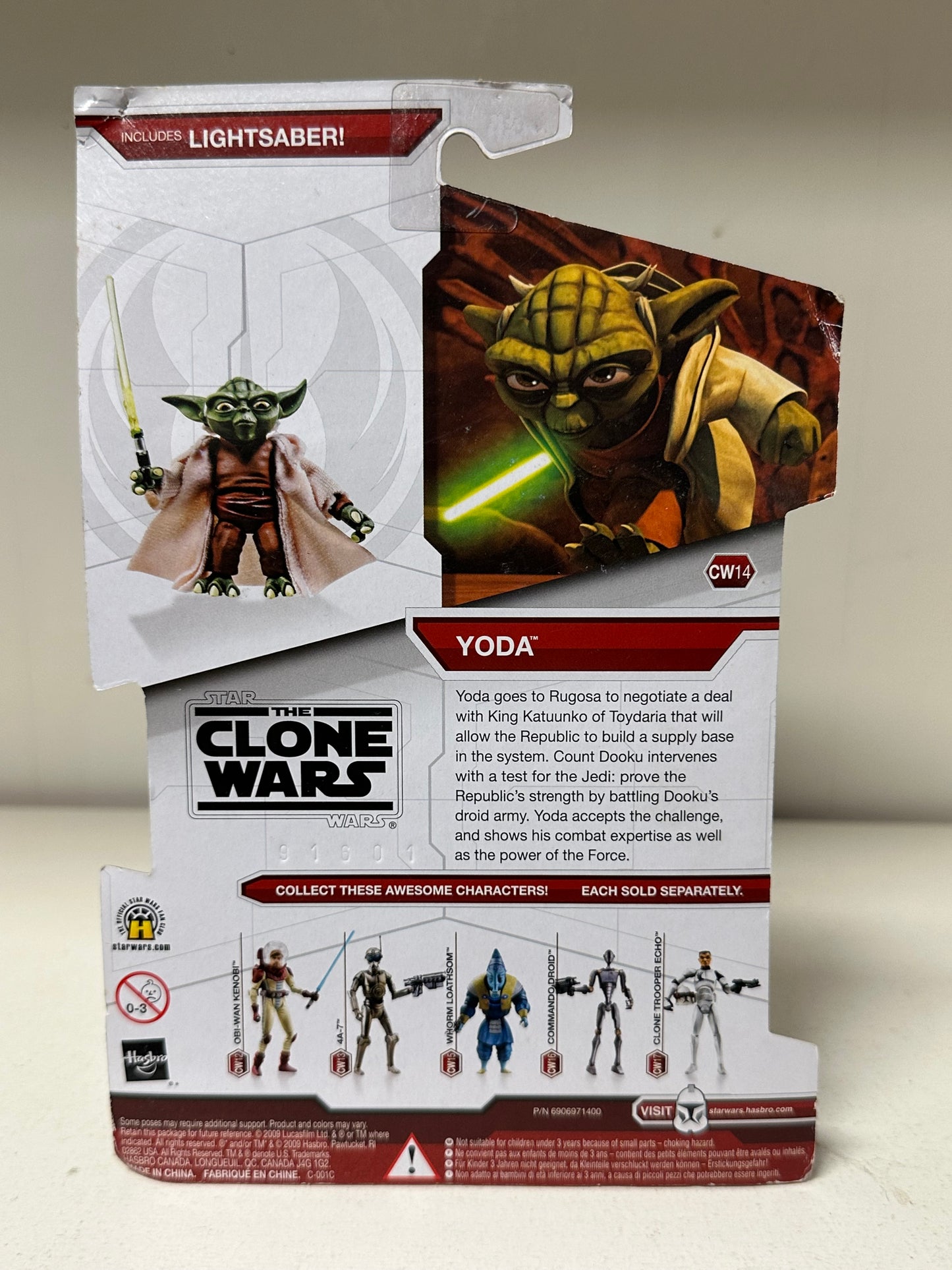 Star Wars Clone Wars Yoda CW14 Action Figure MOC