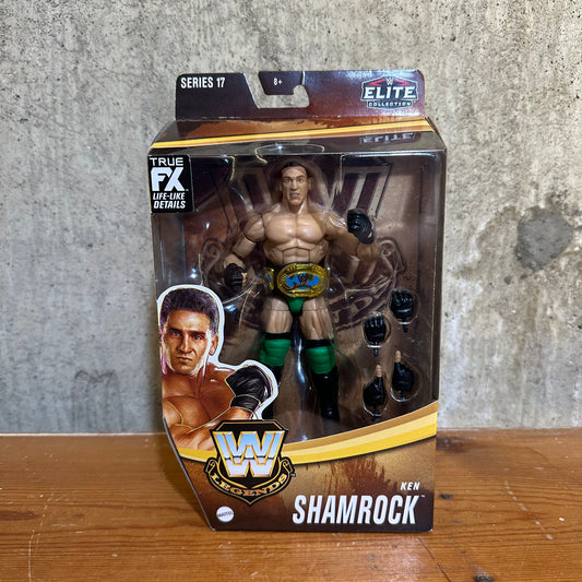 Ken Shamrock WWE Mattel Elite Legends Series 17 Green Trunks Action Figure WWF
