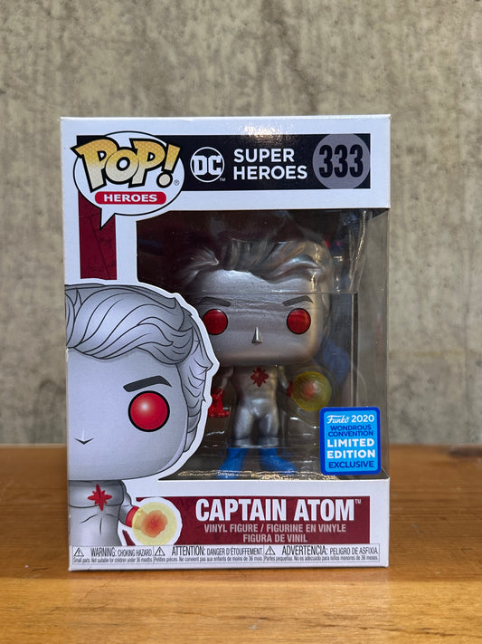 Captain Atom Funko Pop 333 Wondrous Convention 2020 Exclusive DC Comics