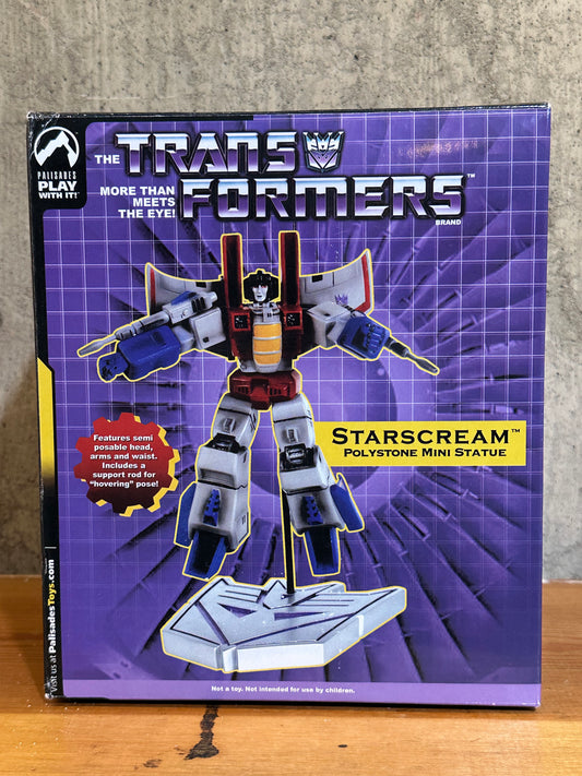 Starscream Transformers Polystone Mini Statue Palisades Toys Hasbro In Box