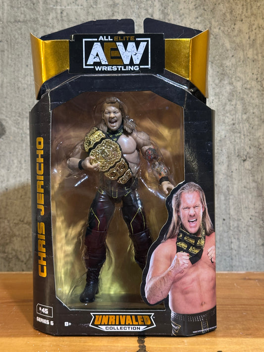 AEW Unrivaled Collection Series 6 Chris Jericho Action Figure WWE WWF Wrestling Toy