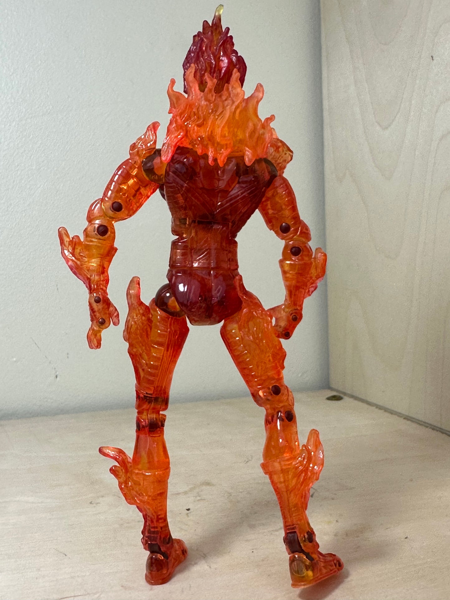 Marvel Clear Human Torch Action Figure Toy