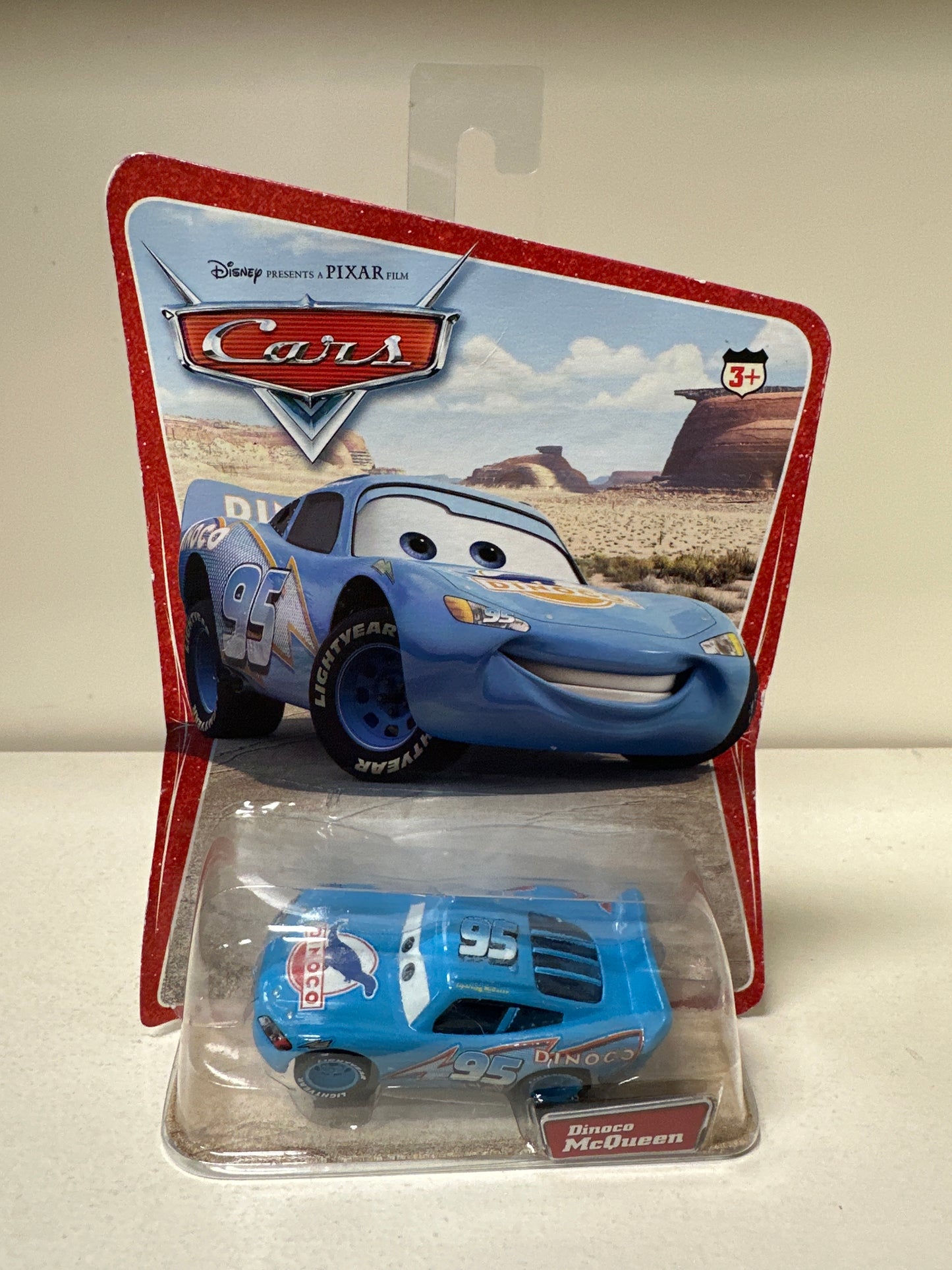 Disney Pixar Cars Dinoco McQueen Sealed on Card Diecast Car