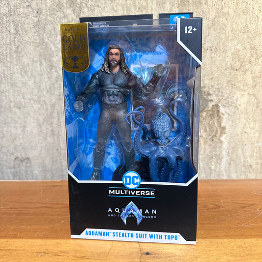 McFarlane DC Comics Multiverse Aquaman Stealth Suit with Topo Target Exclusive Sealed