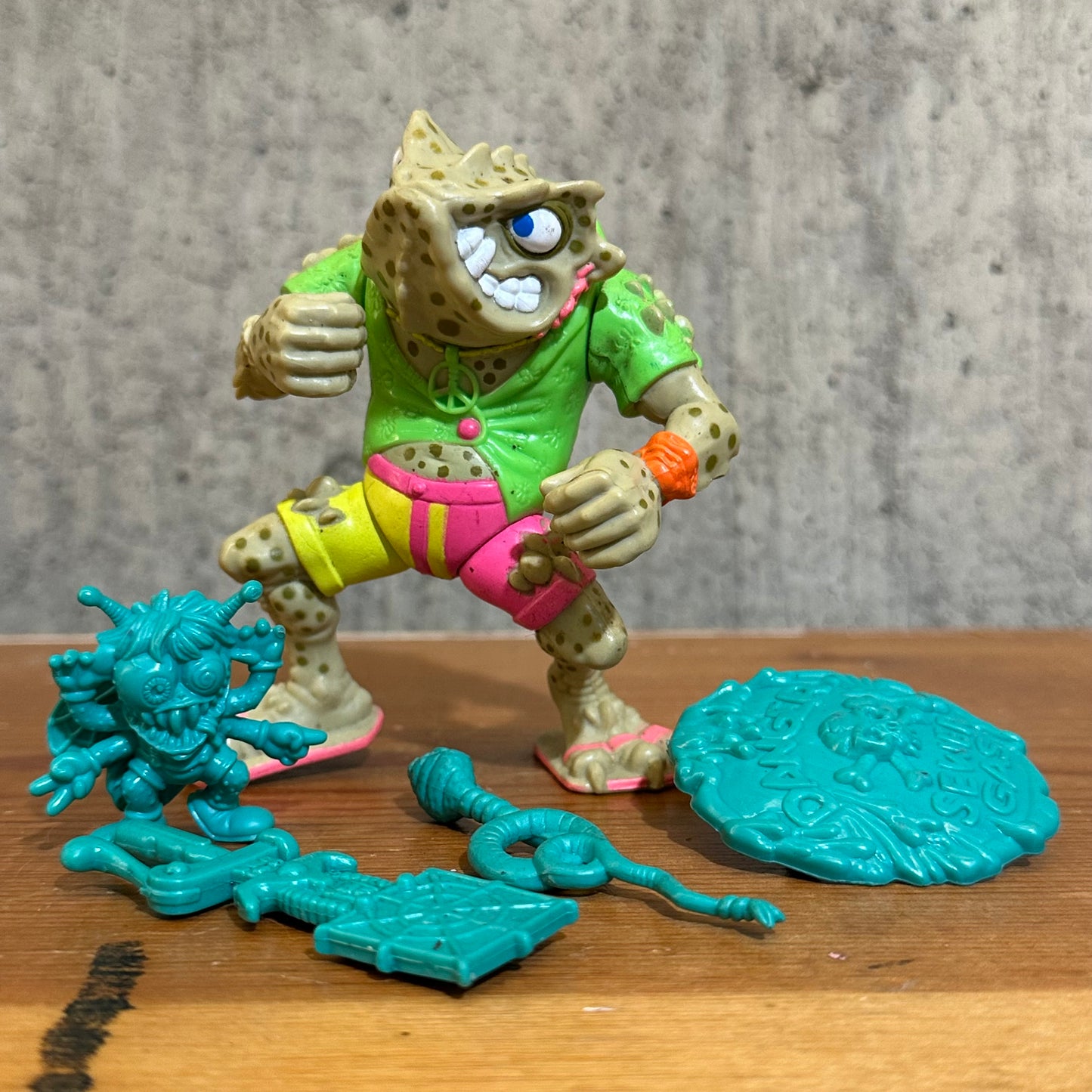 Napoleon Bonafrog Complete Vintage TMNT 1989 Ninja Turtles Action Figure