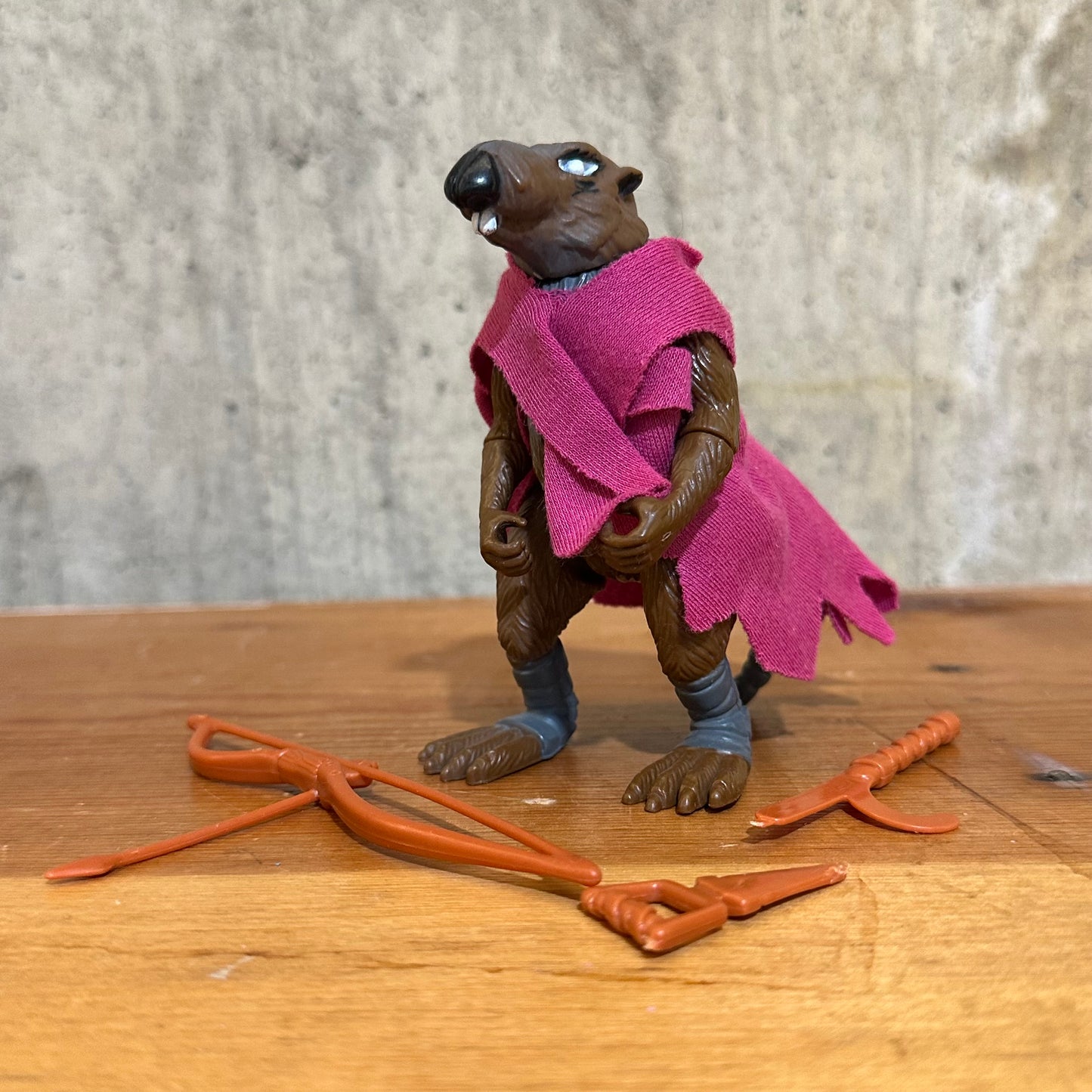 Soft Head Splinter TMNT Ninja Turtles Incomplete Action Figure Toy