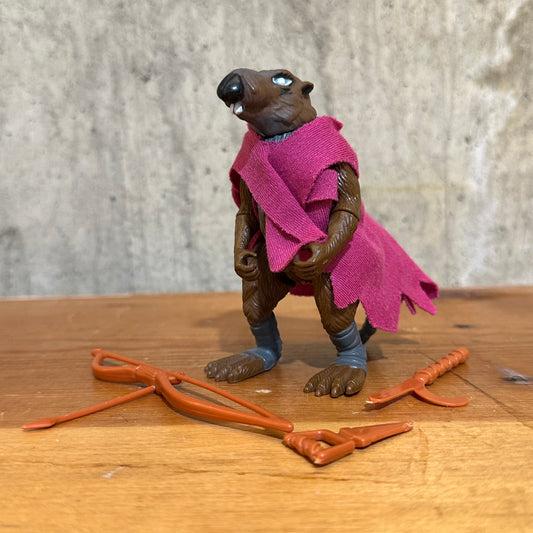 Soft Head Splinter TMNT Ninja Turtles Incomplete Action Figure Toy