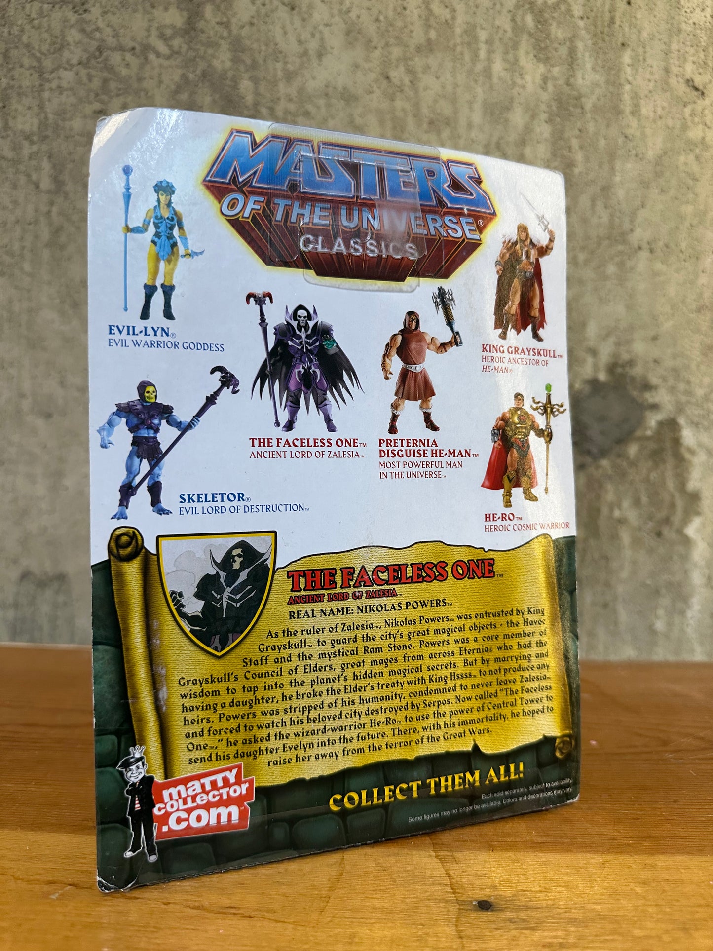 The Faceless One Mattel Masters Of The Universe Classics MOTU Action Figure Sealed
