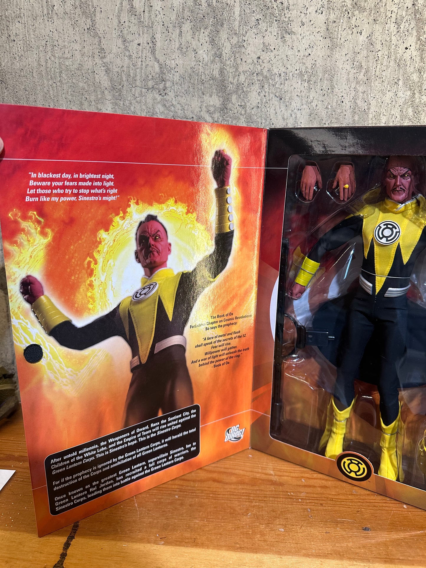 Sinestro DC Direct 12” Green Lantern Action Figure Doll Toy Sealed DC Comics