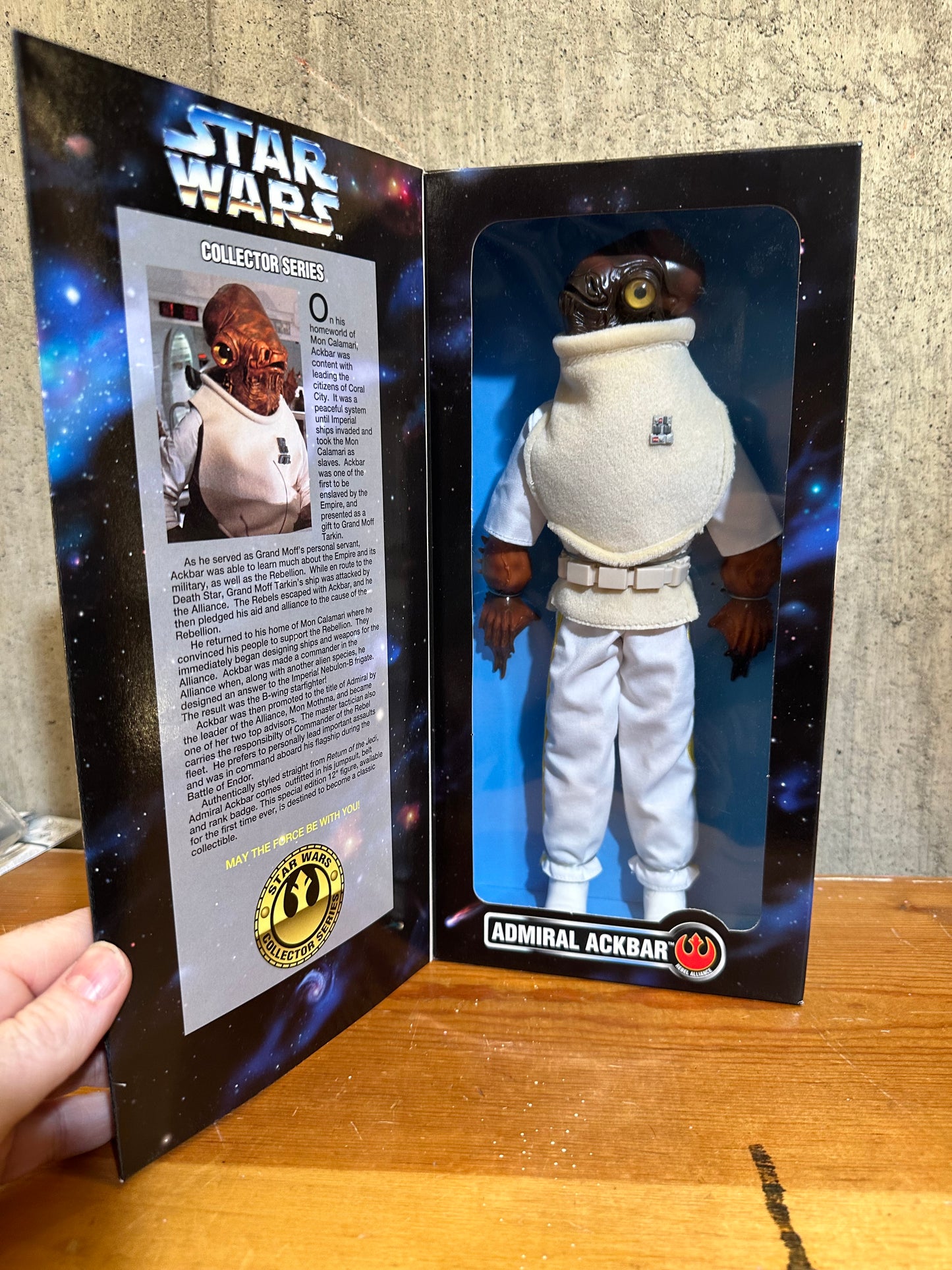 Admiral Ackbar Star Wars 12” 1997 Kenner Doll Sealed Figure