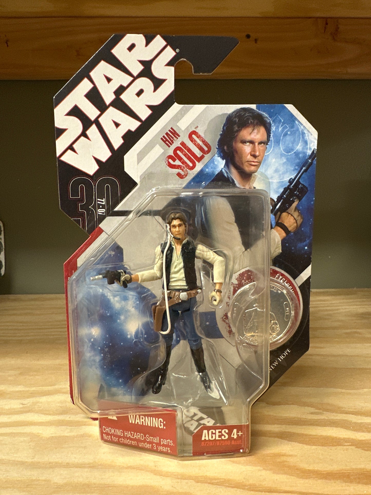 Star Wars 30th Anniversary Han Solo sealed 3.75” Action Figure