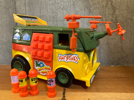 Party Wagon TMNT Ninja Turtles Van 1989 Action Figure Toy