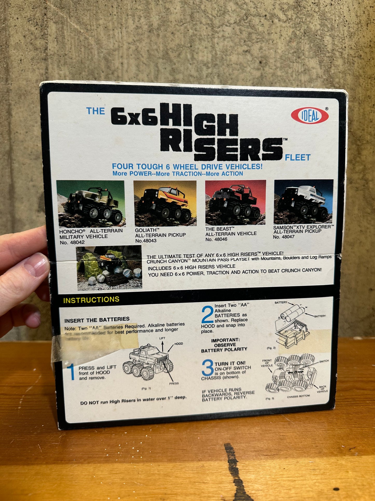 Ideal High Risers 6X6 6 Wheel Vehicle Complete in Box