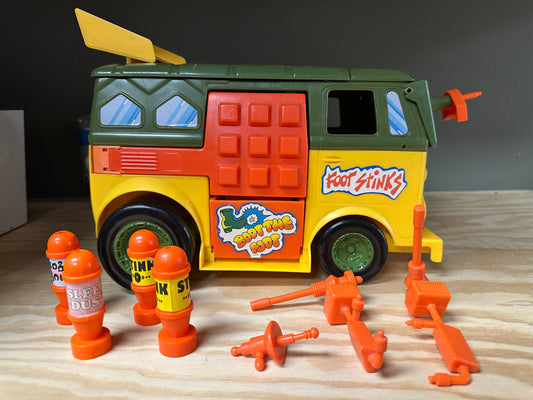 1989 TMNT Complete Party Wagon Ninja Turtles Van Action Figure Toy