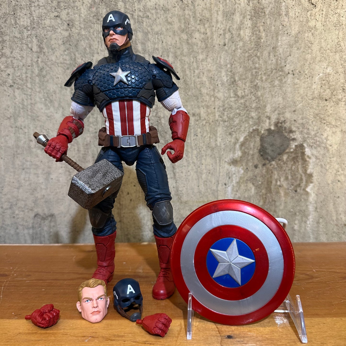 Captain America Marvel Legends 12” Complete Action Figure Toy