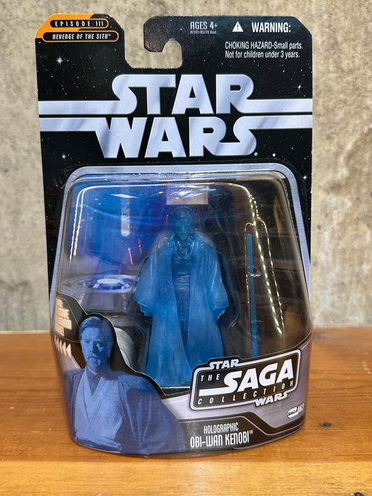 Star Wars ROTS Saga Collection Holographic Obi-Wan Kenobi Sealed Action Figure Toy