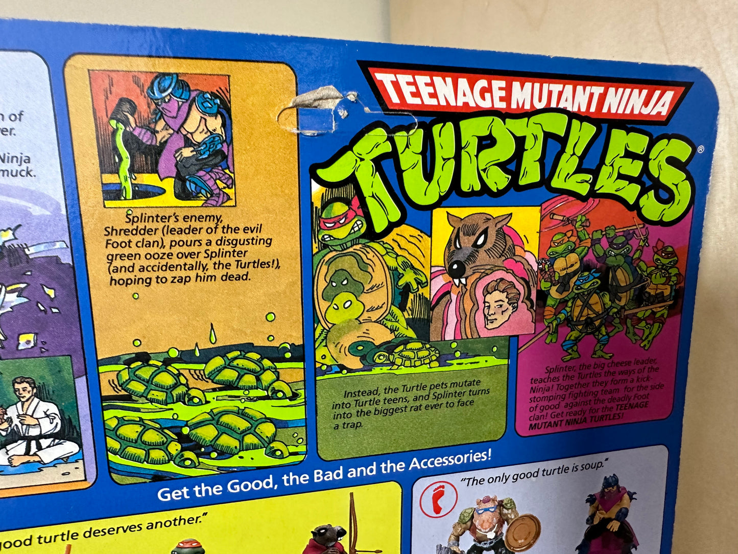 1988 TMNT 10-Back Splinter Soft Head Sealed Ninja Turtles Action Figure