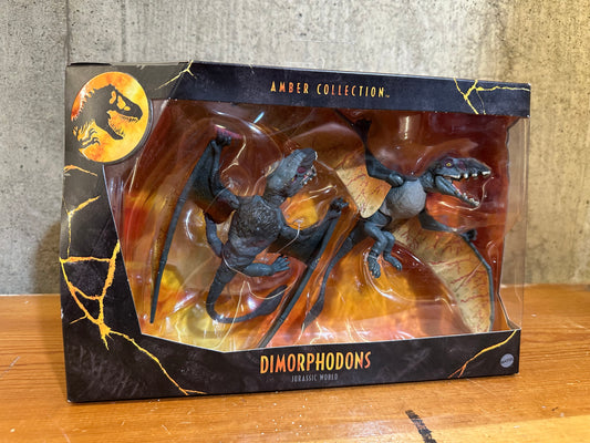 Mattel Jurassic World Amber Collection Dimorphodons Figures