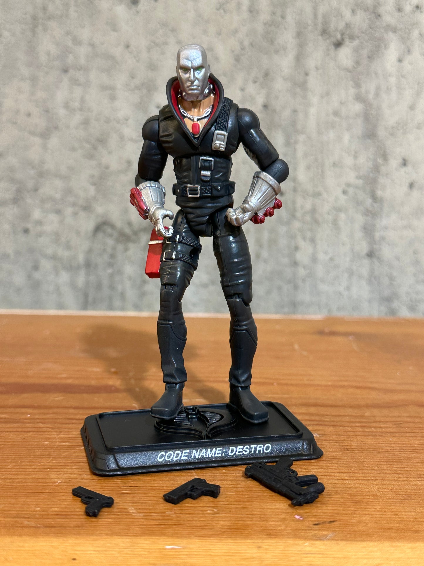 Destro 25th Anniversary GI Joe Complete 4” Action Figure Toy