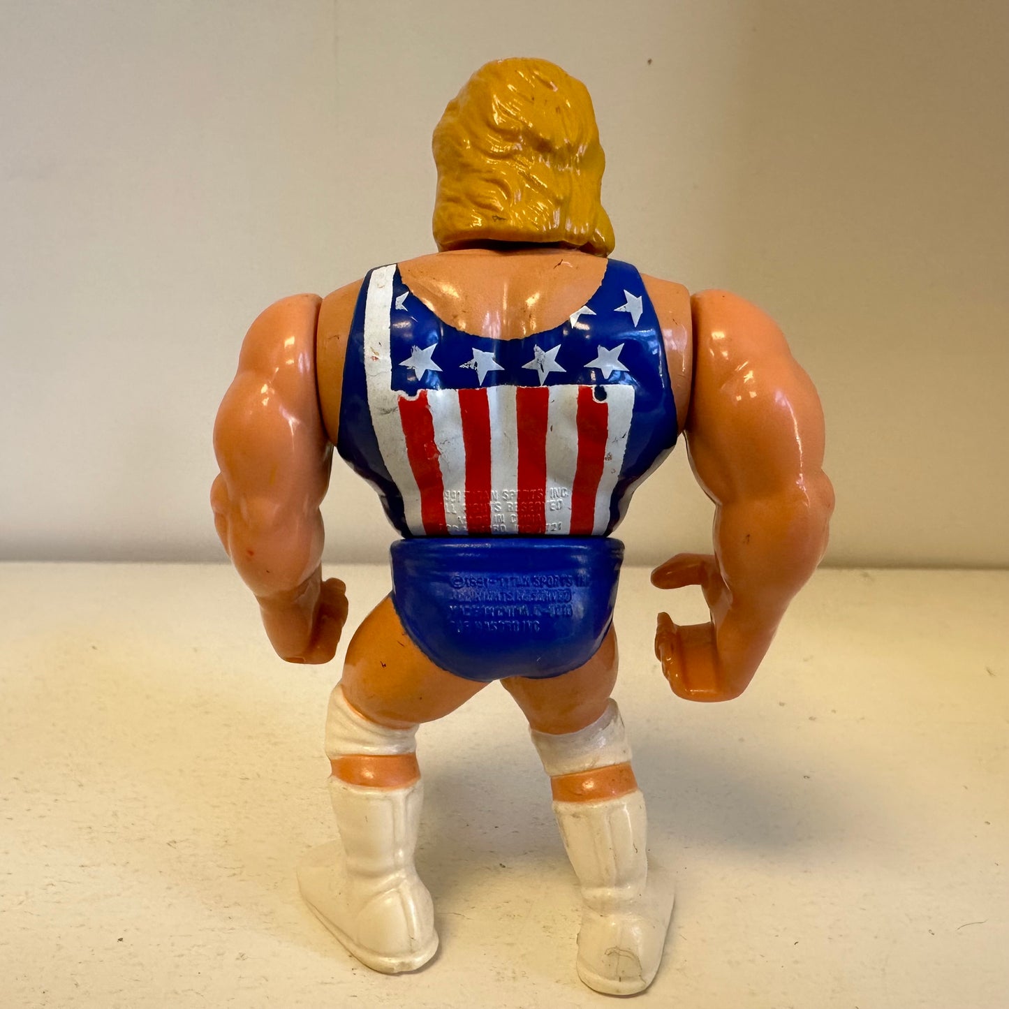 WWF Hasbro Series 9 Hacksaw Jim Duggan Action Figure Incomplete WWE