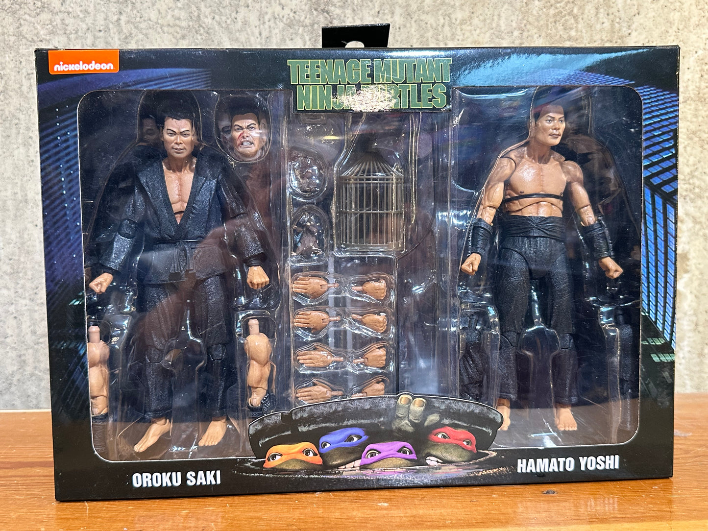 NECA Teenage Mutant Ninja Turtles Oroku Saki Hamato Yoshi 2 Pack Exclusive TMNT