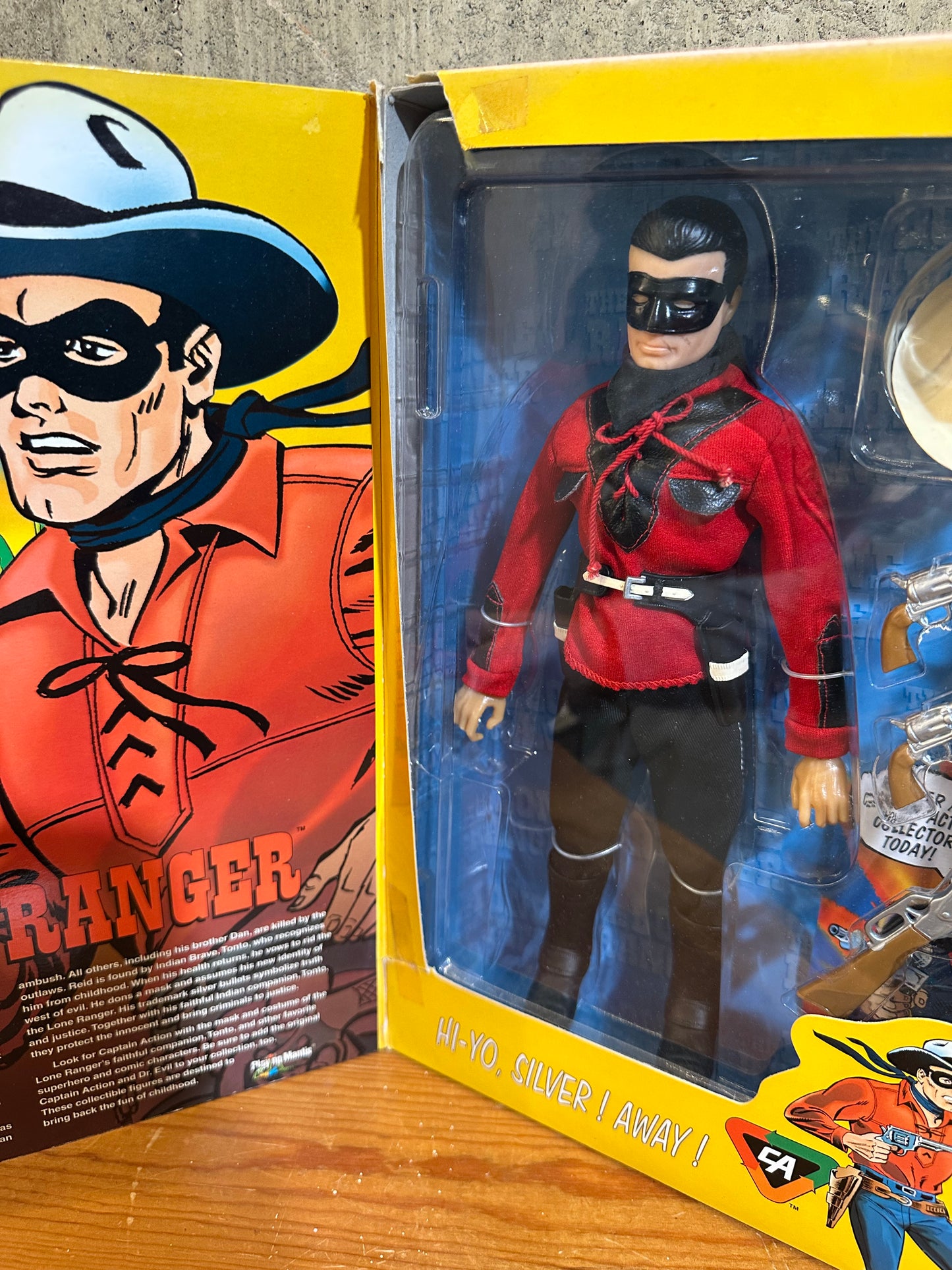 Vintage Captain Action The LONE RANGER Figure 1993  Playing Mantis Open Box Unused Figure 12”