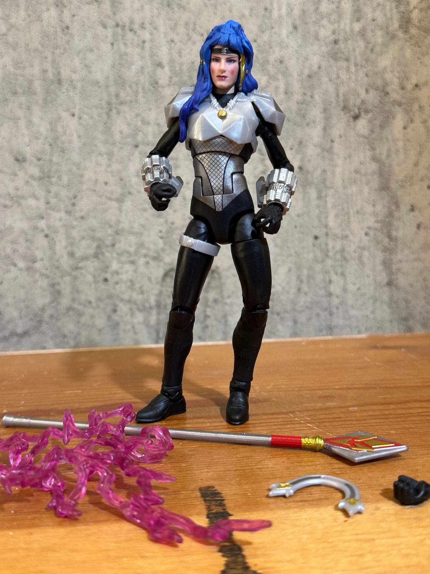 Power Rangers Astronema Figure Lightning Collection In Space Red Ranger 2-Pack Missing 1 Hand