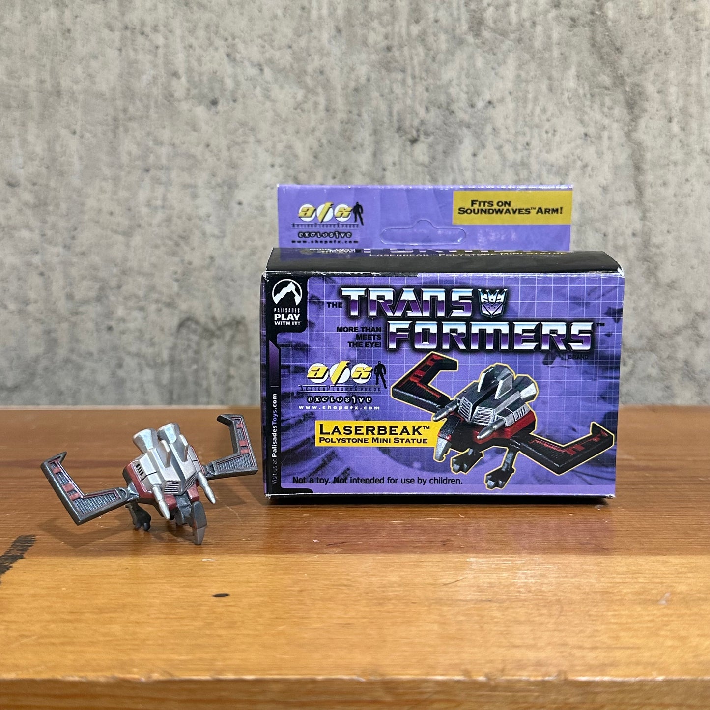 Laserbeak Transformers Polystone Mini-Statue AFX Palisades Collectible Decepticon