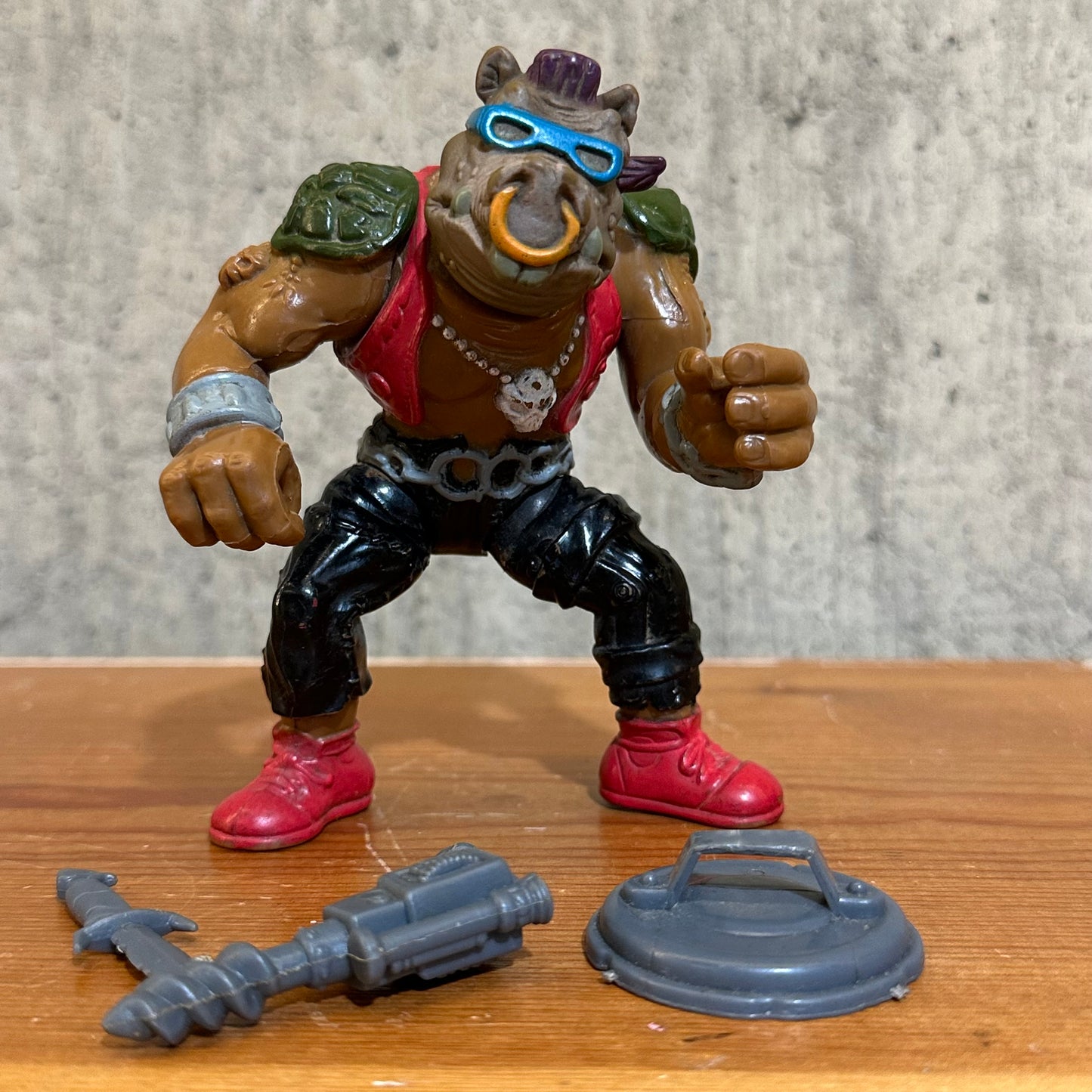 Bebop Soft Head 1988 TMNT Ninja Turtles Vintage Action Figure Toy