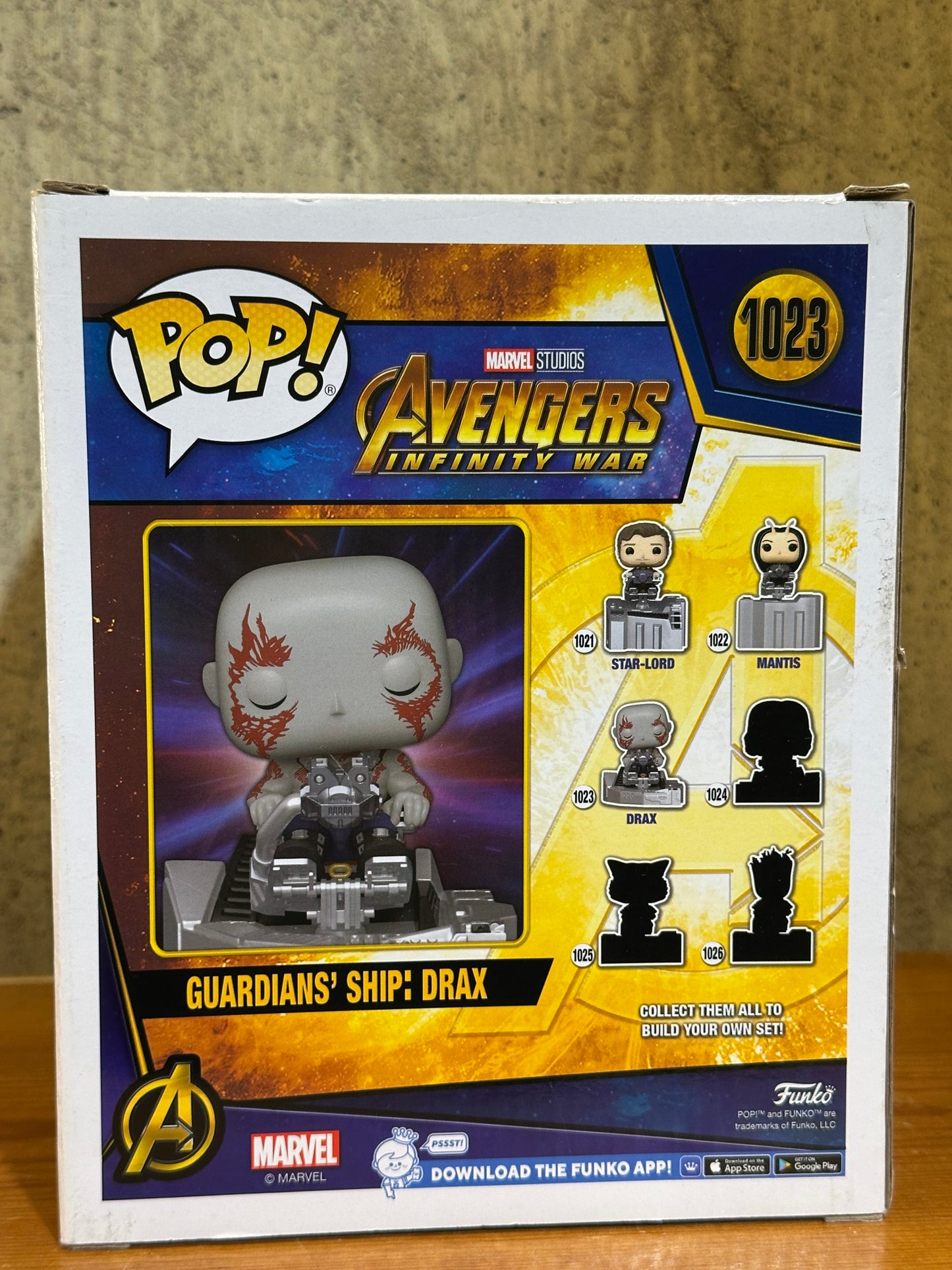 Avengers Infinity War Guardians' Ship: Drax Funko Pop 1023 Walmart Exclusive Marvel
