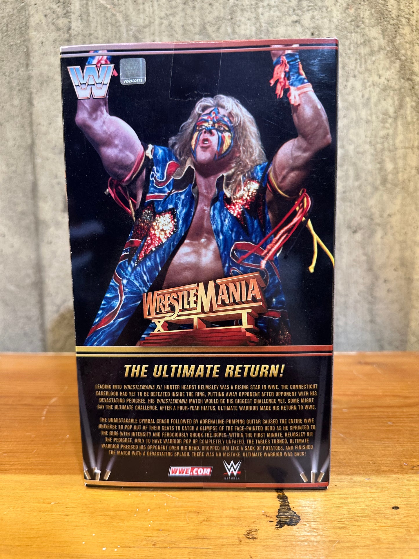 WWE Elite Ultimate Warrior Wrestlemania 12 Action Figure Ringside Exclusive New WWF
