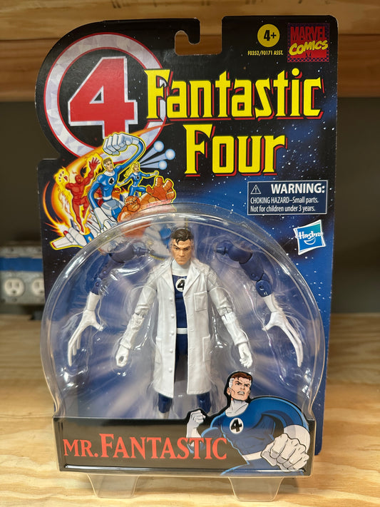 Marvel Legends FF Mr Fantastic Retro card 6” Action Figure Toy