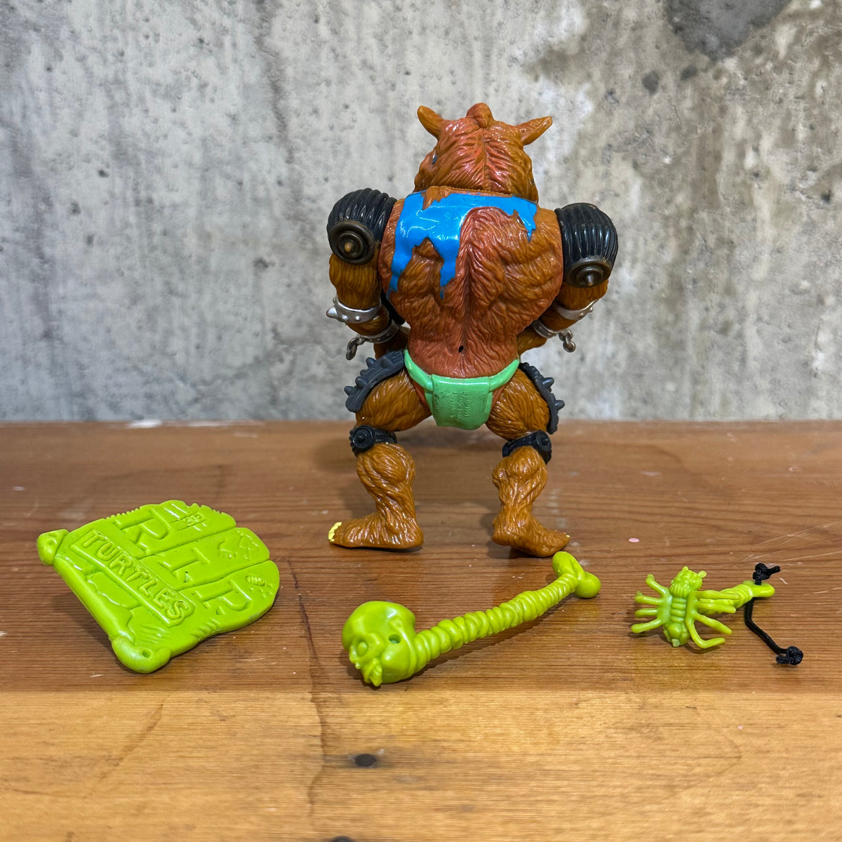 Rahzar incomplete Vintage TMNT Ninja Turtles Movie II Action Figure Toy Red Eyes Variant