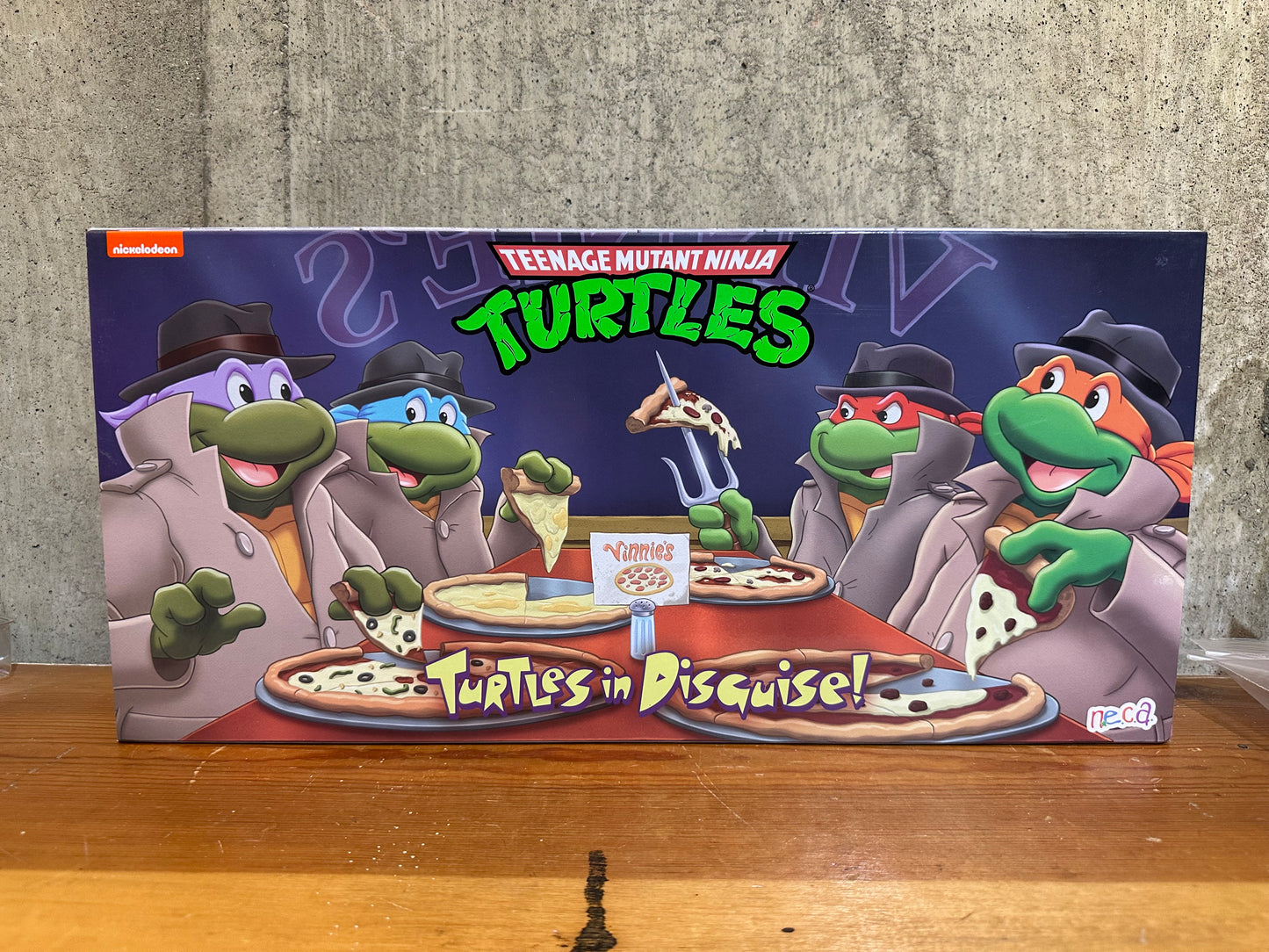 NECA Teenage Mutant Ninja Turtles Turtles In Disguise 7" Figure 4 Pack Sealed TMNT