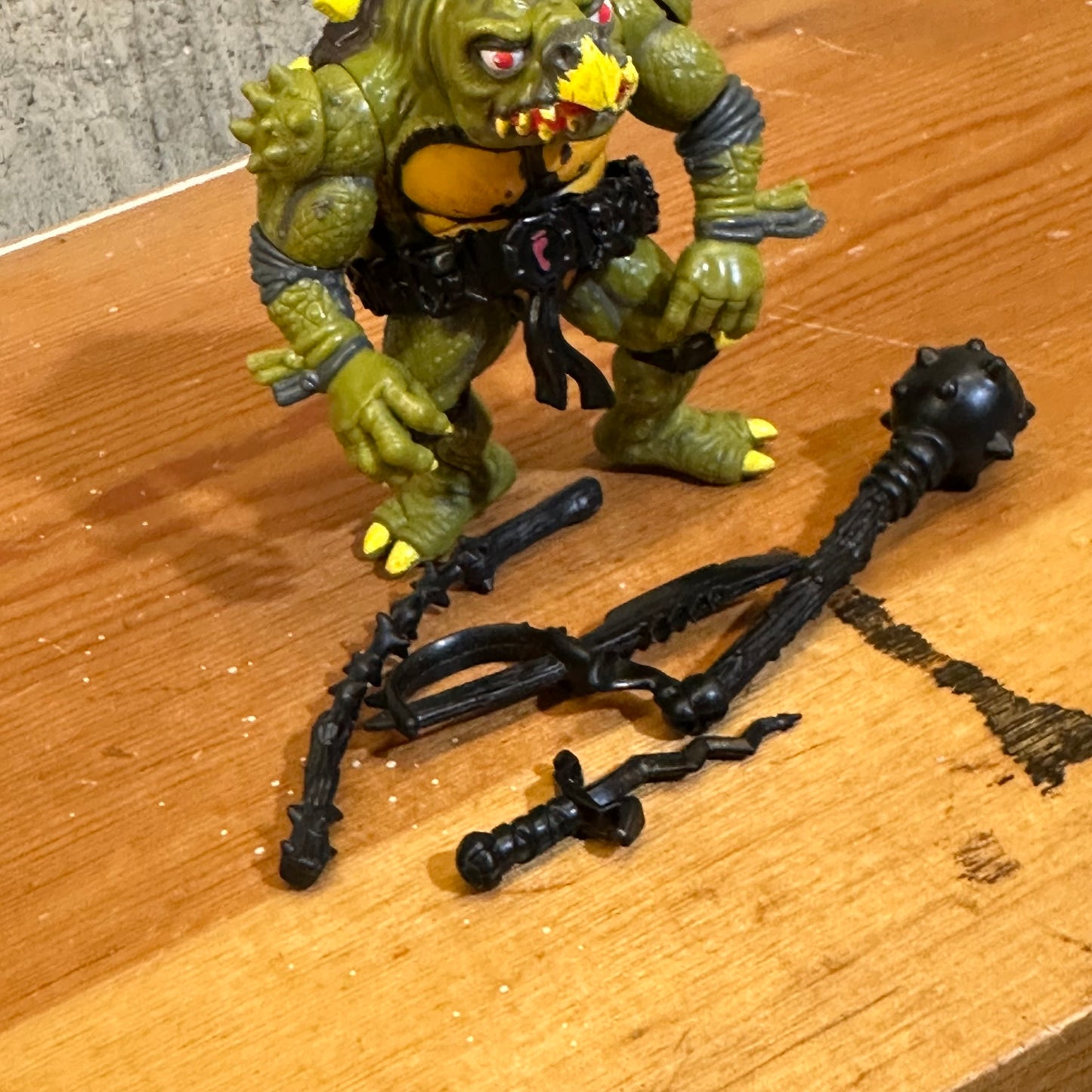 Tokka 1991 TMNT Complete Ninja Turtles Vintage Action Figure Toy Movie 2