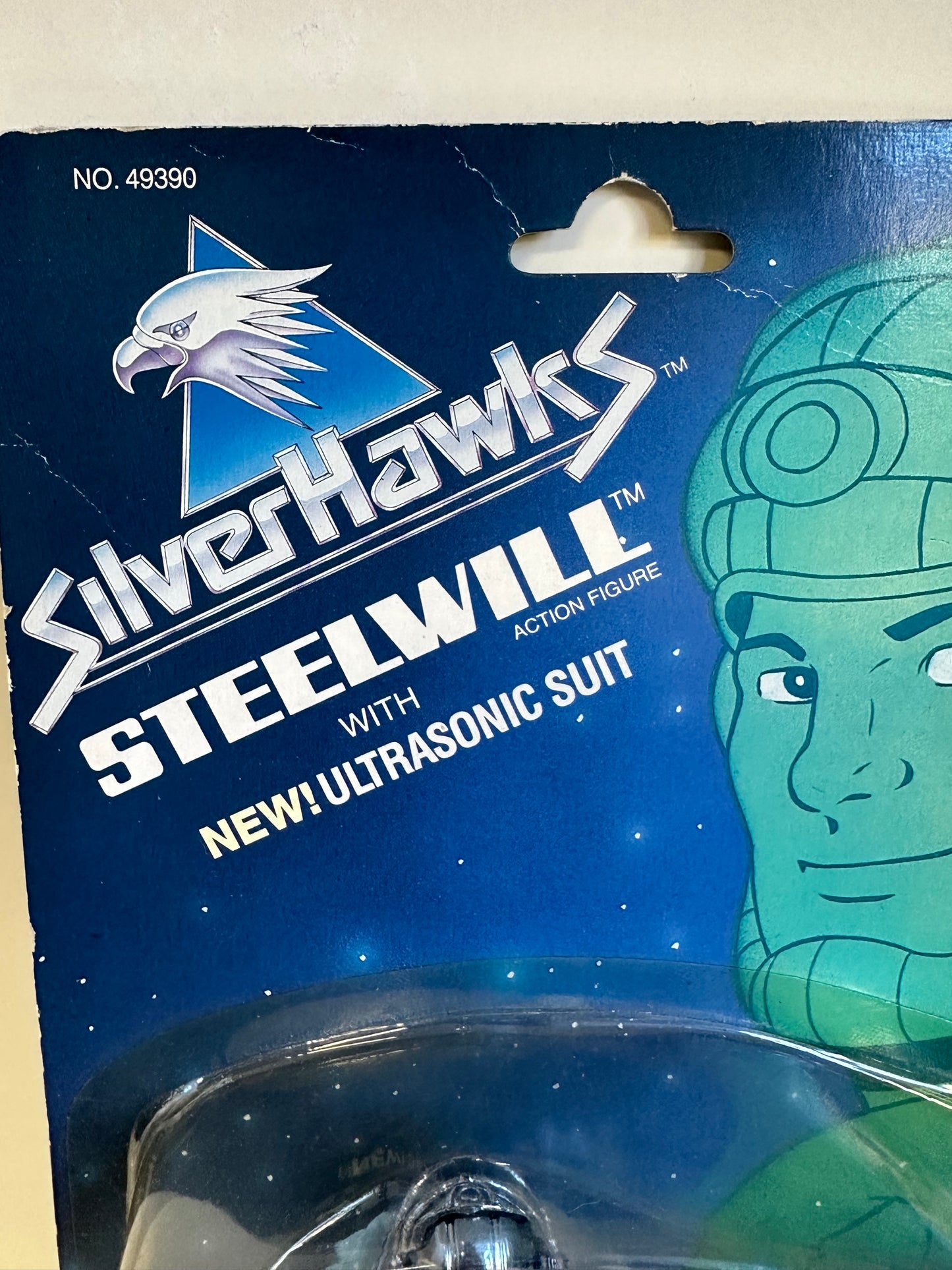 Silverhawks Steelwill Ultra Sonic Suit MOC Vintage Kenner Action Figure Toy