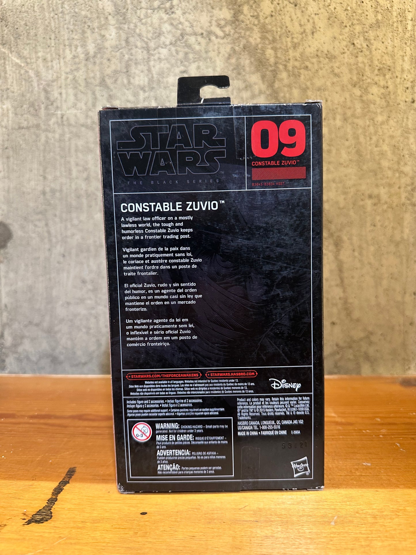 Constable Zuvio Star Wars Black Series 6” Figure Sealed