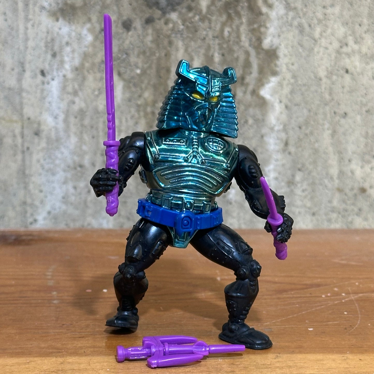 Warrior Chrome Dome TMNT Rare Figure 1995 incomplete Toy Ninja Turtles