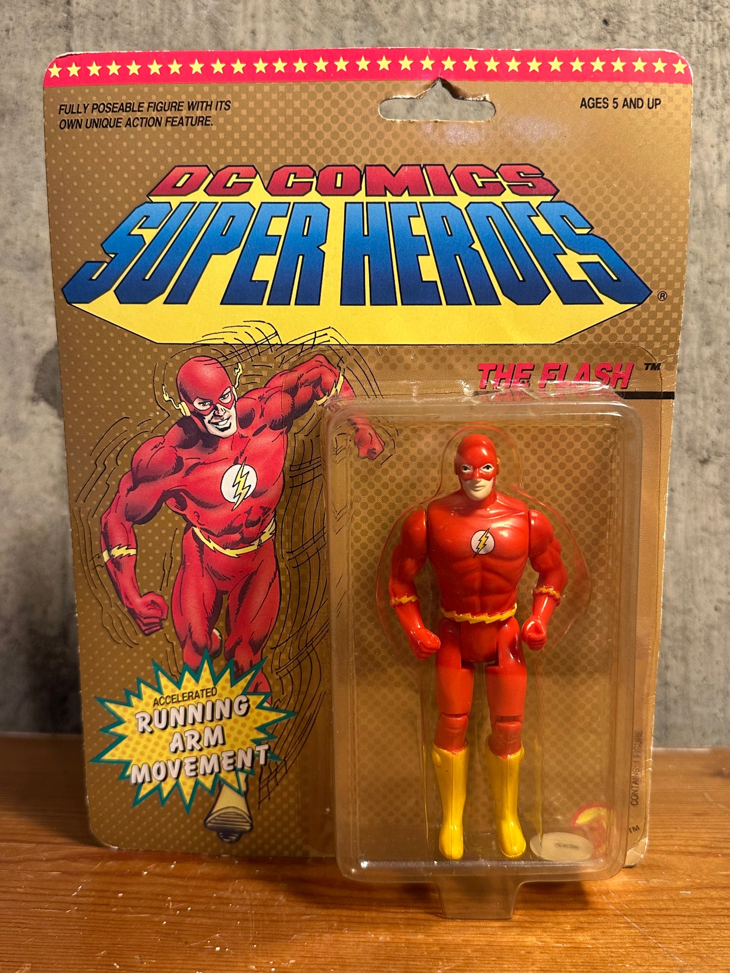 The Flash DC Superheroes DC Comics Toy Biz 1990 4” Action Figure Toy MOC